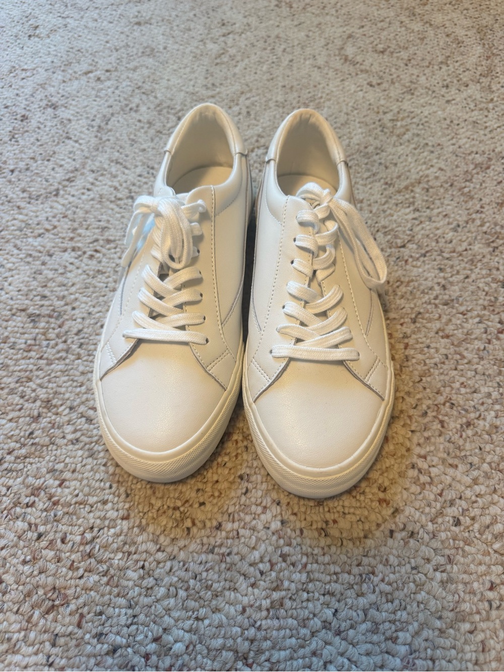 Madewell White Leather Low-Top Sneakers